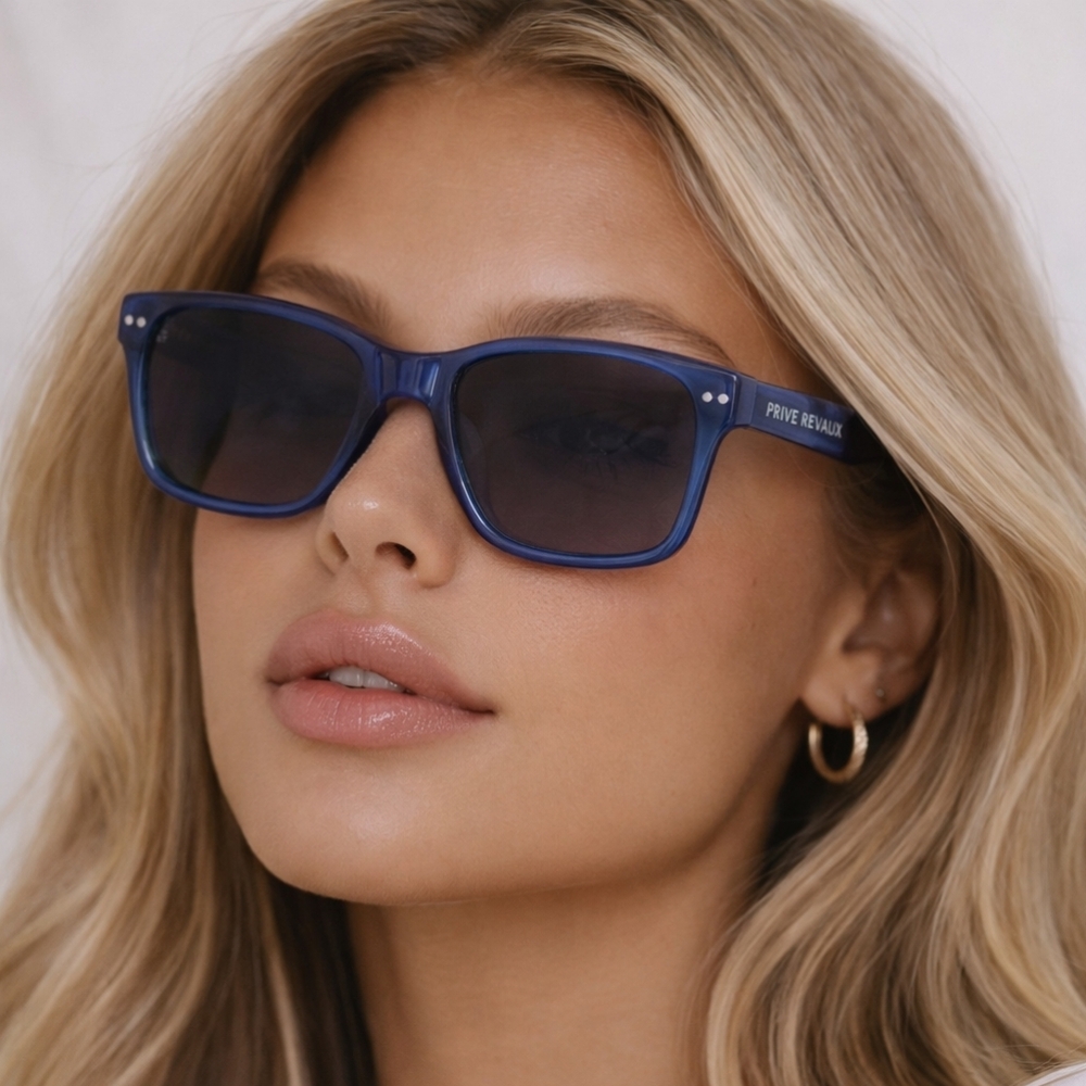Prive Revaux Dicey Blue Polarized Designer Sunglasses